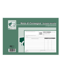 Blocco nota consegna tentata vendita - 50/50 fogli autoricalcanti - 15 x 23cm - Edipro