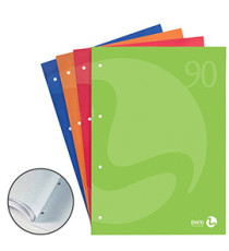 Blocco notes BM90 - A4 - collato lato lungo - quadretti 5mm - 50fg - 90gr - 4fori - copertina 250gr - BM
