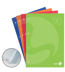 Blocco notes BM90 - A4 - collato lato lungo - quadretti 5mm - 50fg - 90gr - 4fori - copertina 250gr - BM