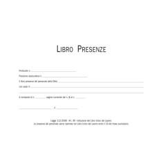 Blocco presenze - 15 x 23cm - 50/50 fogli autoricalcanti - Edipro