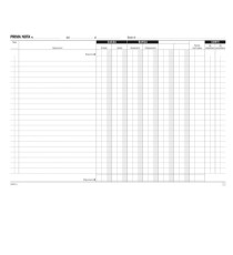 Blocco prima nota cassa - 50/50 copie autoricalcanti - 21,5 x 29,7 cm - DU16804C000 - Data Ufficio