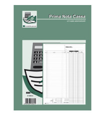 Blocco prima nota cassa entrate/uscite/Iva - 50/50 fogli autoricalcanti - 31 x 21cm - Edipro