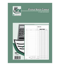 Blocco prima nota cassa entrate/uscite/Iva - 50/50 fogli autoricalcanti - 31 x 21cm - Edipro