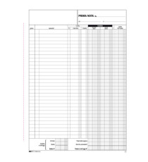 Blocco prima nota cassa entrate/uscite/Iva - 50/50 fogli autoricalcanti - 31 x 21cm - Edipro