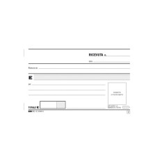 Blocco ricevute generiche - 33 fogli 3 copie autoricalcanti - 9,9 x 17cm - Edipro