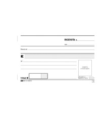 Blocco ricevute generiche - 33 fogli 3 copie autoricalcanti - 9,9 x 17cm - Edipro