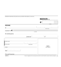 Blocco ricevute pagamento per attività sportive dilettantistiche - 50/50 copie autoricalcanti - 11,5 x 16,5 cm - DU1625