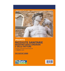Blocco ricevute sanitarie numerate - 100/2 copie autoricalcanti - 21,5x14,8cm - DU1653C1000 - Data Ufficio