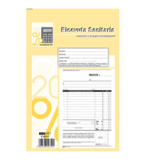 Blocco ricevute sanitarie numerate - 50/50 fogli autoricalcanti - 23 x 15cm - Edipro