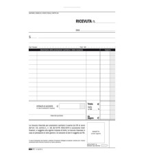 Blocco ricevute sanitarie numerate - 50/50 fogli autoricalcanti - 23 x 15cm - Edipro