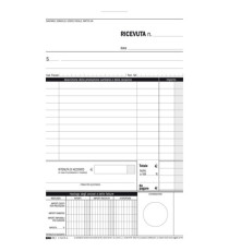 Blocco ricevute sanitarie numerate - 50/50 fogli autoricalcanti - 23 x 15cm - Edipro