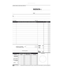 Blocco ricevute sanitarie numerate - 50/50 fogli autoricalcanti - 23 x 15cm - Edipro