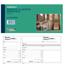 Blocco ricevute/fatture affitto madre-figlia - 100 pagine - 10 x 21,5 cm - DU160200000 - Data Ufficio