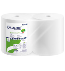 Bobina asciugatutto Eco 800 Joint - 2 veli - 18,5 gr - diametro 26,5 cm - 23,5 cm x 312 m - microgoffrata - bianco  - Lu