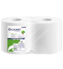 Bobina asciugatutto Eco 800S - 2 veli - 18,5 gr - diametro 26 cm - H 21,5 cm x 192 m - microgoffrata - Lucart