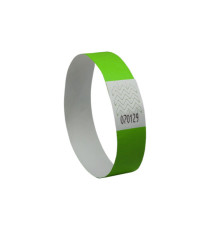 Braccialetti identificativi - in Tyvek - verde fluo - 265 x 19 mm - 50 fogli - 10 et/fg - Avery - Conf. 500 pezzi