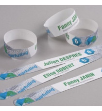 Braccialetti identificativi stampabili - 5 fogli - 10 et/fg - A4 - PE - bianco - Avery