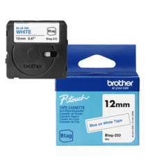 Brother - Nastro -  Blu/Bianco - BTAG233 - 12mm x 4mt
