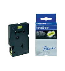Brother - Nastro -  Nero/Giallo - TC691 - 9mm x7,7mt