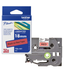 Brother - Nastro -  Nero/Rosso - TZE441 - 18mm x 8mt