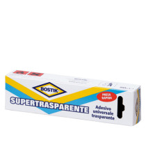 Adesivo Supertrasparente - universale - 50 gr - trasparente - Bostik