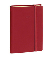 Agenda giornaliera - Daily 21 Prestige 2027 - 13 x 21 cm - copertina Silk - bordeaux - Quo Vadis