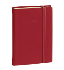 Agenda giornaliera - Daily 21 Prestige 2027 - 13 x 21 cm - copertina Silk - bordeaux - Quo Vadis