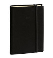 Agenda giornaliera Daily Pocket Prestige Silk 2027 - 8,5 x 13 cm - nero - Quo Vadis