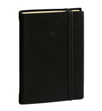 Agenda giornaliera Daily Pocket Prestige Silk 2027 - 8,5 x 13 cm - nero - Quo Vadis