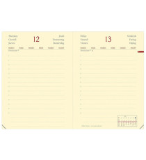 Agenda giornaliera Daily Pocket Prestige Silk 2027 - 8,5 x 13 cm - nero - Quo Vadis