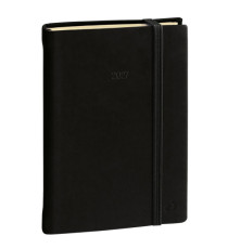 Agenda giornaliera Daily Pocket Prestige Silk 2027 - 8,5 x 13 cm - nero - Quo Vadis