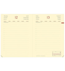 Agenda giornaliera Daily Pocket Prestige Silk 2027 - 8,5 x 13 cm - nero - Quo Vadis