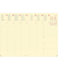 Agenda settimanale Affari Prestige ML 2027 - 10 x 15 cm - silk nero - Quo Vadis