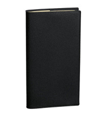 Agenda settimanale Italnote S 2027 - c/spirale - copertina Impala - 8,8 x 17 cm - nero - Quo Vadis