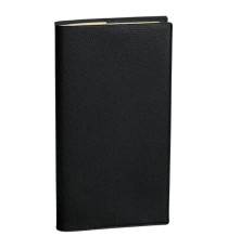 Agenda settimanale Italnote S 2027 - c/spirale - copertina Impala - 8,8 x 17 cm - nero - Quo Vadis