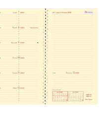 Agenda settimanale Italnote S 2027 - c/spirale - copertina Impala - 8,8 x 17 cm - nero - Quo Vadis