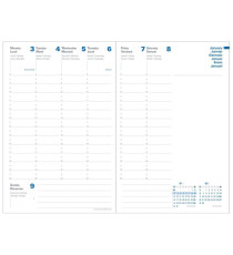 Agenda settimanale Ministro Impala 2027 - 16 x 24 cm - nero - Quo Vadis