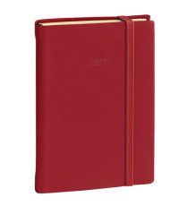 Agenda settimanale Ministro Prestige 2027 - 16 x 24 cm - silk bordeaux - Quo Vadis