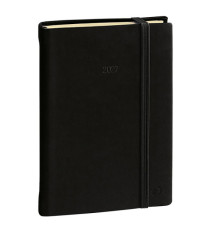 Agenda settimanale Ministro Prestige 2027 - 16 x 24 cm - silk nero - Quo Vadis