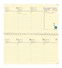 Agenda settimanale Planital 2027 - c/spirale - 8,8 x 17 cm - copertina Soho - blu acciaio - Quo Vadis