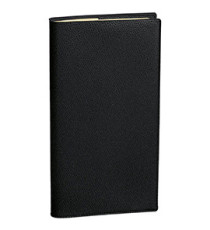 Agenda settimanale Planital 2027 - c/spirale - copertina Impala - 8,8 x 17 cm - nero - Quo Vadis