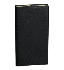 Agenda settimanale Planital 2027 - c/spirale - copertina Impala - 8,8 x 17 cm - nero - Quo Vadis