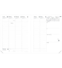 Agenda settimanale Presidente Impala 2027 - 21 x 27 cm - nero - Quo Vadis