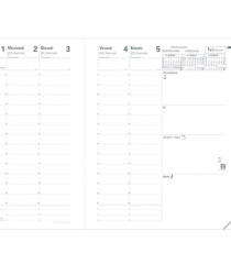 Agenda settimanale Presidente Impala 2027 - 21 x 27 cm - nero - Quo Vadis
