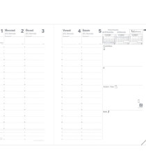 Agenda settimanale Presidente Impala 2027 - 21 x 27 cm - nero - Quo Vadis