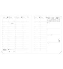 Agenda settimanale Presidente Marlow 2027 - 21 x 27 cm - bordeaux - Quo Vadis