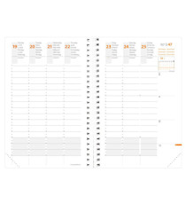 Agenda settimanale Time&Life Pocket 2027 - 10 x 15 cm - nero - Quo Vadis