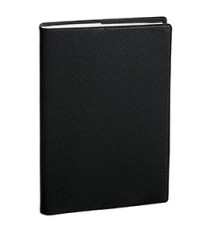 Agenda settimanale Trinote 2027 - copertina Impala - 18 x 24 cm - nero - Quo Vadis