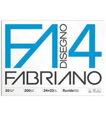 Album F4 - 24 x 33 cm - 20 fogli - 200 gr - ruvido - Fabriano