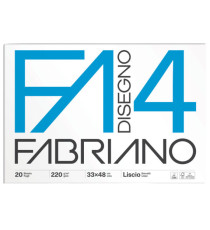 Album F4 - 33 x 48 cm - 220 gr - 20 fogli - liscio - Fabriano